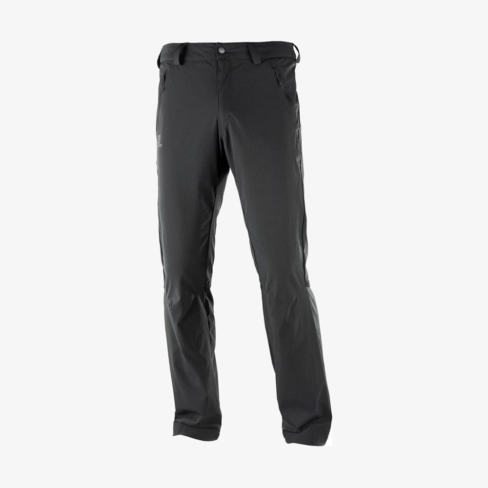 Salomon Israel WAYFARER STRAIGHT LT - Mens Pants - Black (XUIS-61952)